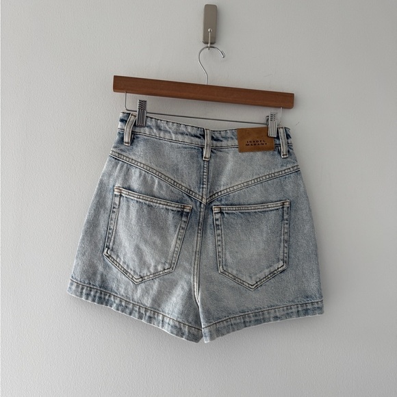 ISABEL MARANT Jovany Light Blue Denim Shorts 36 - Picture 5 of 7